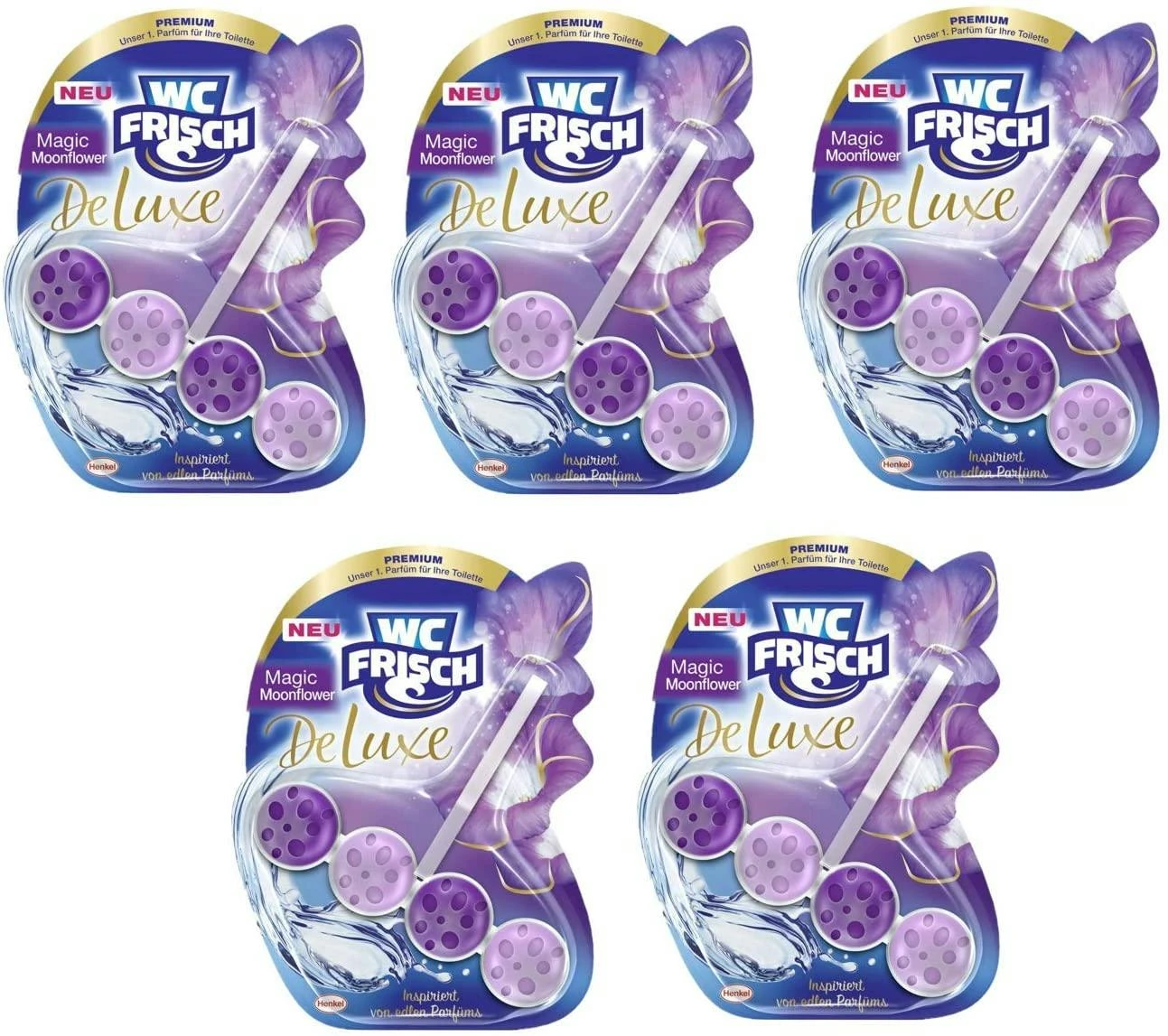 WC-Frisch DeLuxe Magic Moonflower 10x50g WC Reiniger WC Duftspüler Reinigung 2 WC-Frisch DeLuxe Magic Moonflower 10x50g WC Reiniger WC Duftspüler Reinigung – Bild 2