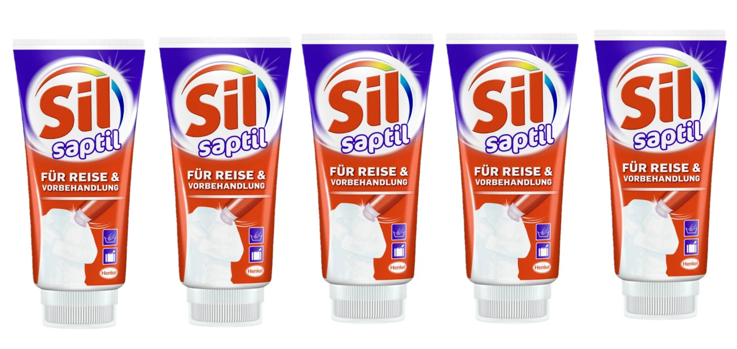 Sil Saptil Für Reise Vorbehandlung 5er Pack Universal Fleckenentferner 5x200 Ml 1 Sil Saptil Für Reise Vorbehandlung 5er Pack Universal Fleckenentferner 5x200 Ml