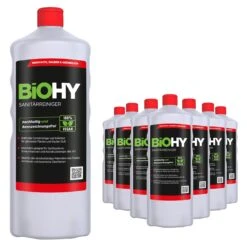 BiOHY Sanitärreiniger (480x1l Flasche) | Kalkzersetzendes Konzentrat Für Den Sanitärbereich | Badreiniger Mit Angenehme & Frischen Duft | EXTRA STARK -Haushaltspower Deutschland Verkaufs-Shop 309cf4a0 e00c 4df0 ac06 2a814464f1fd 1