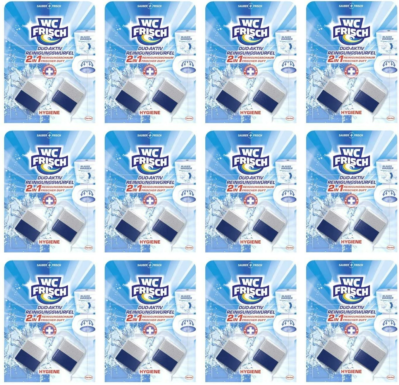 WC FRISCH Duo-Aktiv Hygiene Reinigungswürfel 12x100g WC Reiniger WC Reinigung 1 WC FRISCH Duo-Aktiv Hygiene Reinigungswürfel 12x100g WC Reiniger WC Reinigung