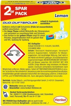 WC FRISCH Duo-Duftspüler Lemon WC-Reiniger WC-Duftstein Nachfüllpack 1x2 Stück -Haushaltspower Deutschland Verkaufs-Shop 33688907 eb51 4b2b a29d 3a907e971efd