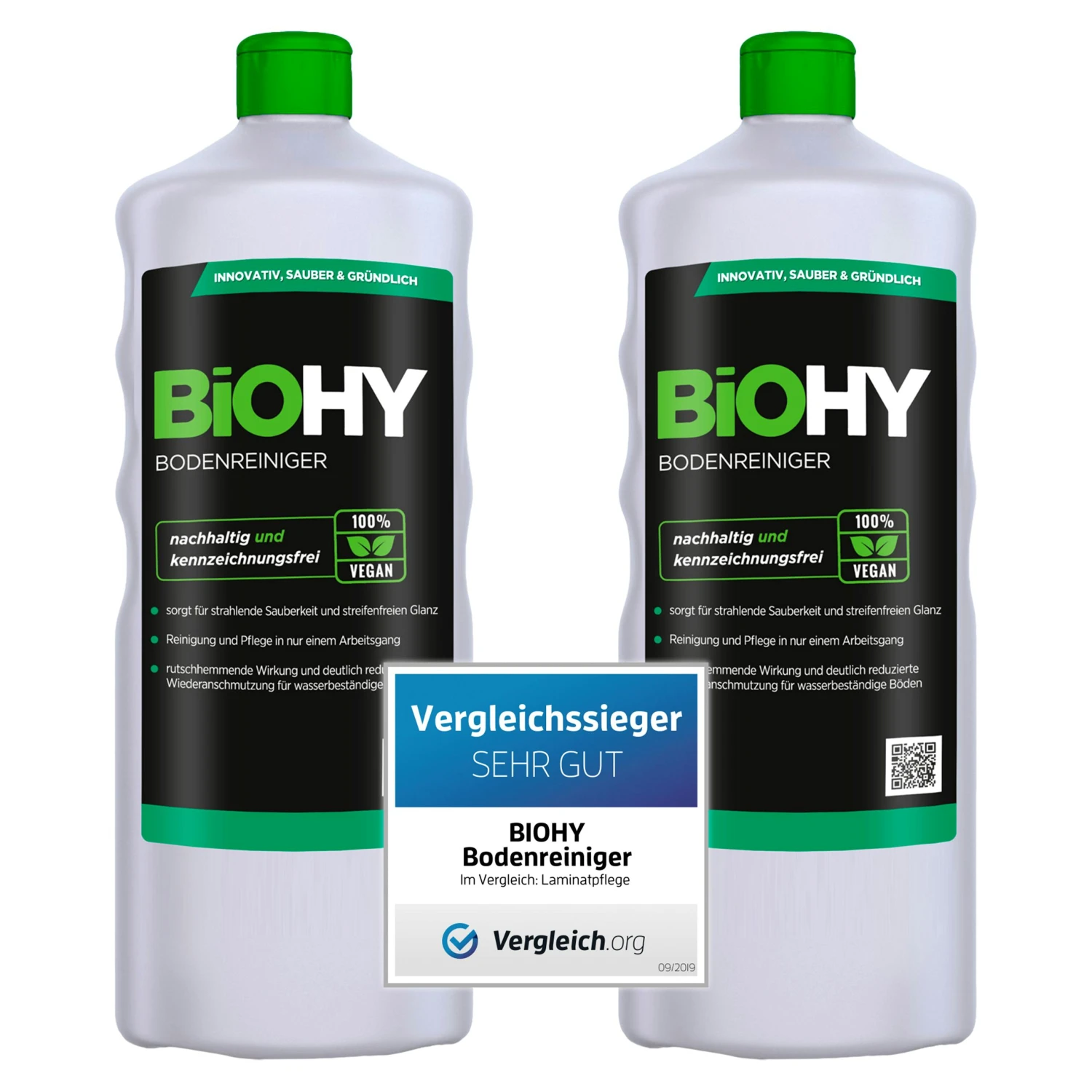 BiOHY Bodenreiniger (6x1l Flasche) | Konzentrat Für Alle Reinigungsgeräte Und Alle Hartböden | Angenehmer Geruch Und Streifenfreie Reinigung 4 BiOHY Bodenreiniger (6x1l Flasche) | Konzentrat Für Alle Reinigungsgeräte Und Alle Hartböden | Angenehmer Geruch Und Streifenfreie Reinigung – Bild 4