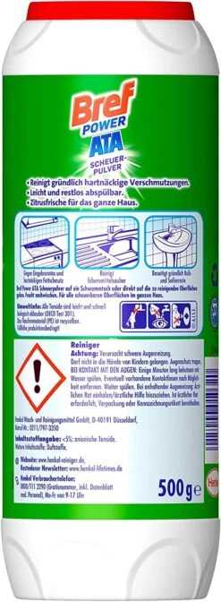 Bref Power ATA Scheuerpulver Gegen Hartnäckige Verschmutzungen 500 G Reiniger 12 Bref Power ATA Scheuerpulver Gegen Hartnäckige Verschmutzungen 500 G Reiniger -Haushaltspower Deutschland Verkaufs-Shop 41978a6c bc1c 4c18 bf56 005e3370c905