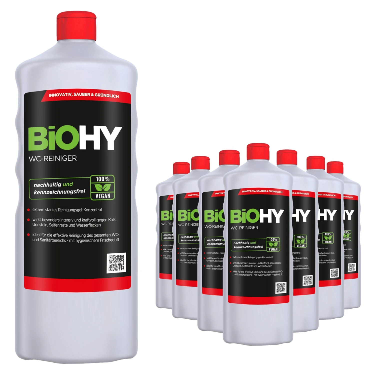 BiOHY WC-Reiniger (2x1l Flasche) | EXTRA STARK | Profi Bio Konzentrat | Dickflüssiges Reinigungs-Gel | Ideal Gegen Urinstein 4 BiOHY WC-Reiniger (2x1l Flasche) | EXTRA STARK | Profi Bio Konzentrat | Dickflüssiges Reinigungs-Gel | Ideal Gegen Urinstein – Bild 4