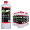 BiOHY WC-Reiniger (9x1l Flasche) | EXTRA STARK | Profi Bio Konzentrat | Dickflüssiges Reinigungs-Gel | Ideal Gegen Urinstein