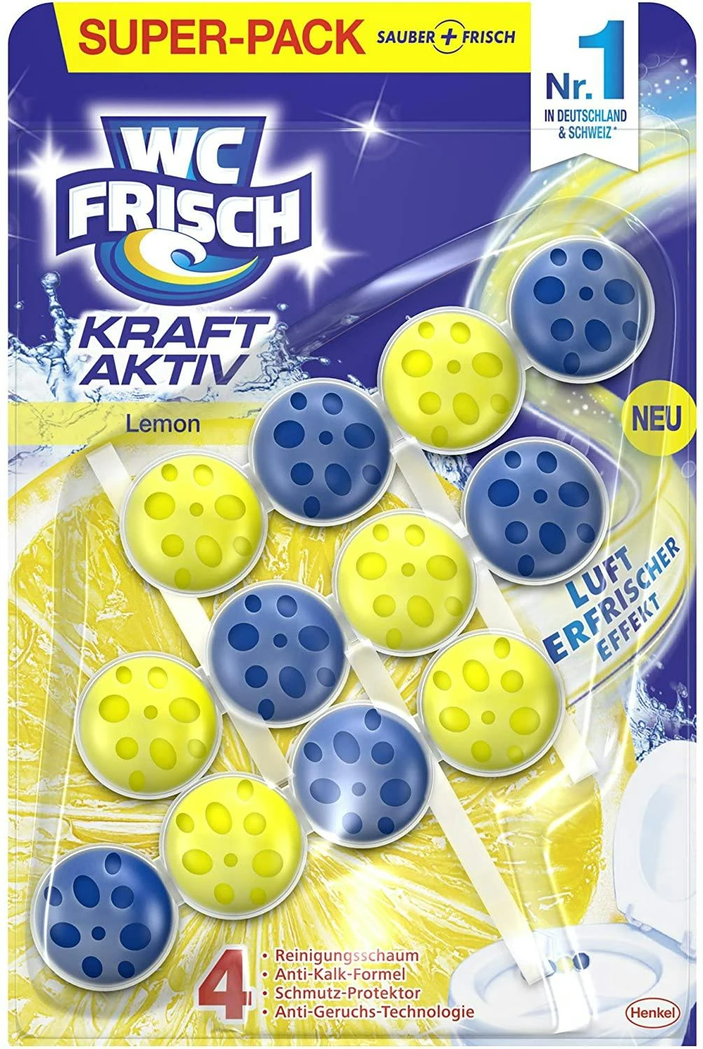 WC-Frisch Kraft Aktiv Ausprobier-Set Duftspüler 4 Düfte 4x1 Stück WC Reiniger 5 WC-Frisch Kraft Aktiv Ausprobier-Set Duftspüler 4 Düfte 4x1 Stück WC Reiniger – Bild 5