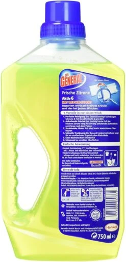 Der General Universal Frische Zitrone Allzweckreiniger 750 Ml Reiniger 12 Der General Universal Frische Zitrone Allzweckreiniger 750 Ml Reiniger -Haushaltspower Deutschland Verkaufs-Shop 56ff2b68 7a3b 4d82 a7b9 66b8892dd193