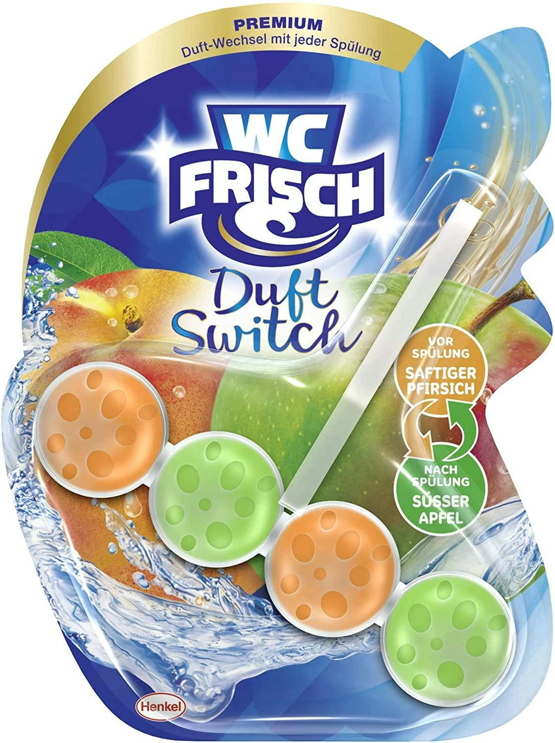 WC Frisch Duft Switch Grüner Apfel Und Wasserlilie 50g WC-Reiniger Duftspüler 4 WC Frisch Duft Switch Grüner Apfel Und Wasserlilie 50g WC-Reiniger Duftspüler – Bild 4