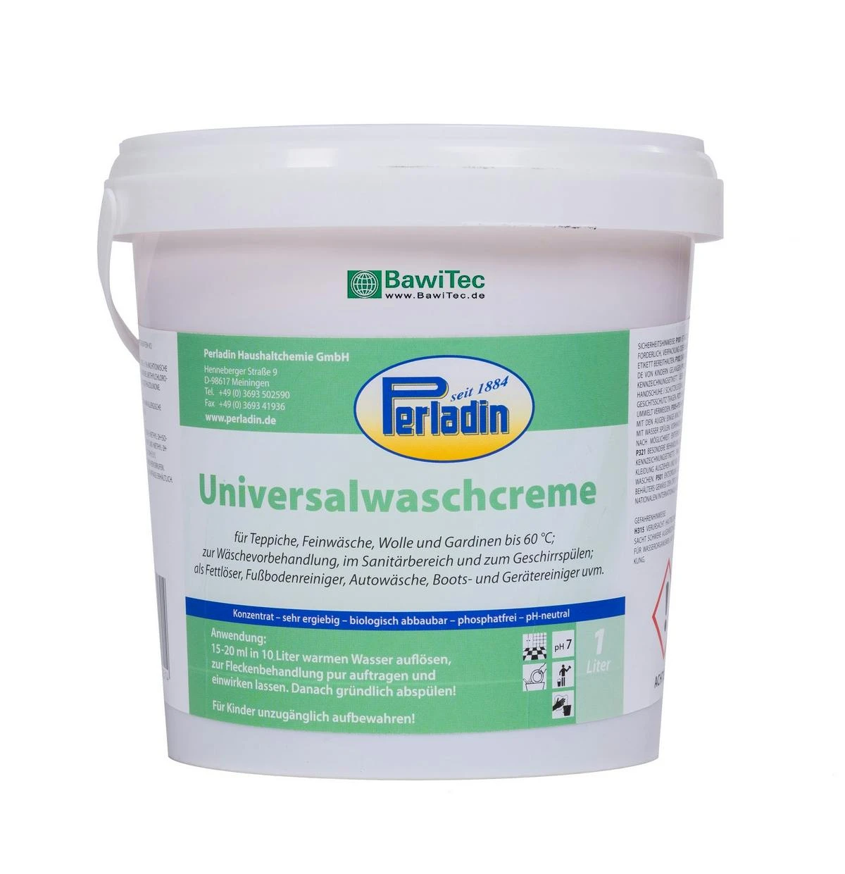 Perladin Premium WaschCreme Konzentrat 1L Eimer Universalreiniger Werkstatt Reiniger Hobby Haushalt 1 Perladin Premium WaschCreme Konzentrat 1L Eimer Universalreiniger Werkstatt Reiniger Hobby Haushalt