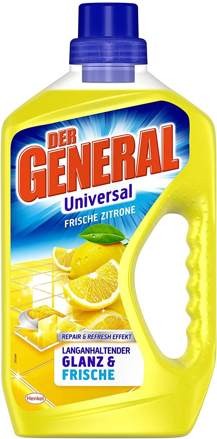 Der General Universal Frische Zitrone Allzweckreiniger 4x750 Ml Reinigungsmittel 6 Der General Universal Frische Zitrone Allzweckreiniger 4x750 Ml Reinigungsmittel – Bild 6