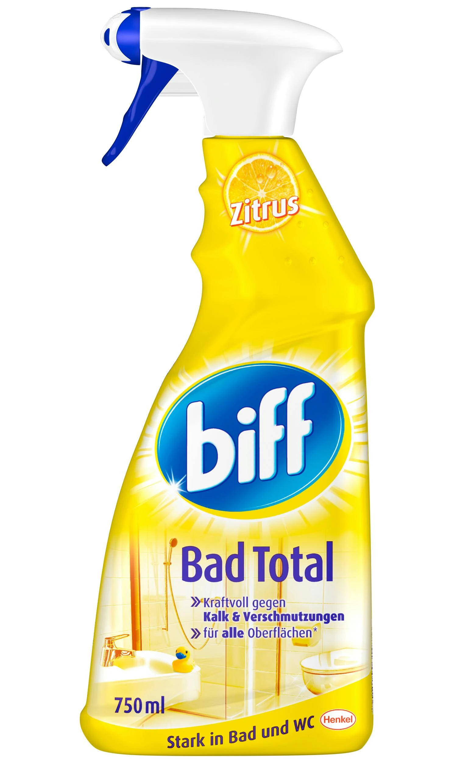 Biff Bad Total Zitrus Badreiniger 8x750ml Sprühflasche Reiniger Reinigungsmittel 3 Biff Bad Total Zitrus Badreiniger 8x750ml Sprühflasche Reiniger Reinigungsmittel – Bild 3