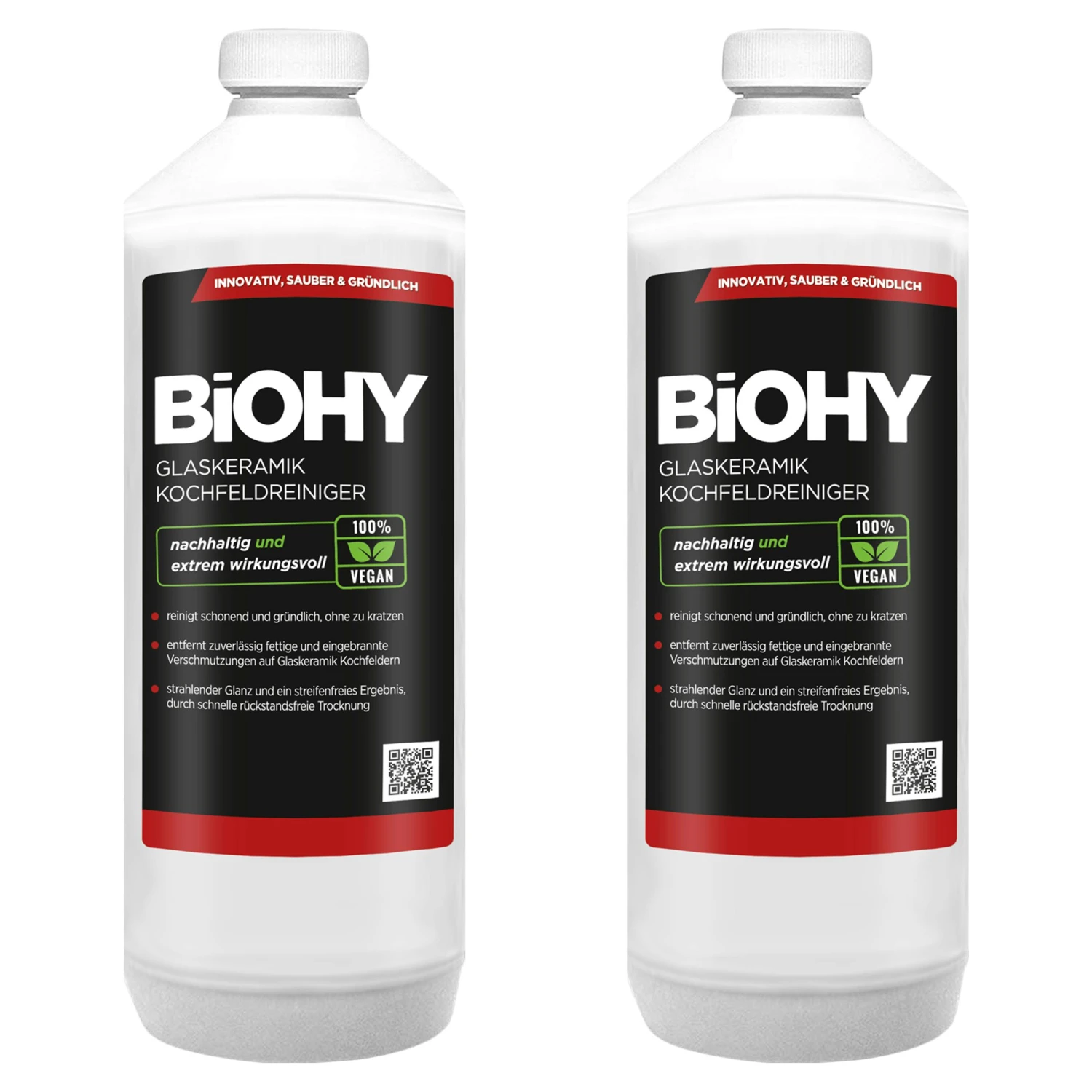 BiOHY Glaskeramik Kochfeldreiniger (2x1l Flasche) | Optimal Zur Reinigung Und Pflege Von Kochfeld Und Induktion | Geeignet Für ALLE GERÄTE 1 BiOHY Glaskeramik Kochfeldreiniger (2x1l Flasche) | Optimal Zur Reinigung Und Pflege Von Kochfeld Und Induktion | Geeignet Für ALLE GERÄTE