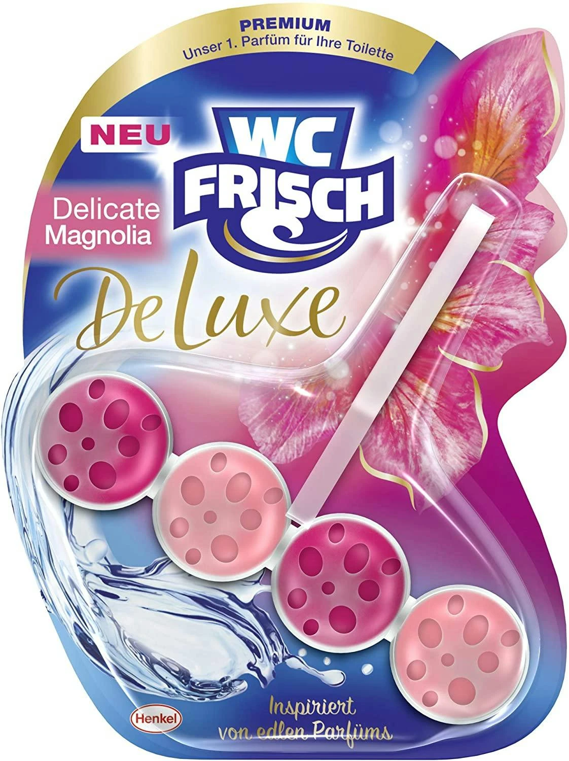 WC FRISCH DeLuxe Delicate Magnolia 10x50g WC Reiniger WC Duftspüler Reinigung 3 WC FRISCH DeLuxe Delicate Magnolia 10x50g WC Reiniger WC Duftspüler Reinigung – Bild 3