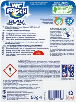 WC FRISCH Kraft Aktiv Blauspüler Chlor 10x50g WC Reiniger Toilettenreiniger -Haushaltspower Deutschland Verkaufs-Shop a89ffde3 c54d 4dfb 914d d5a275f126b6