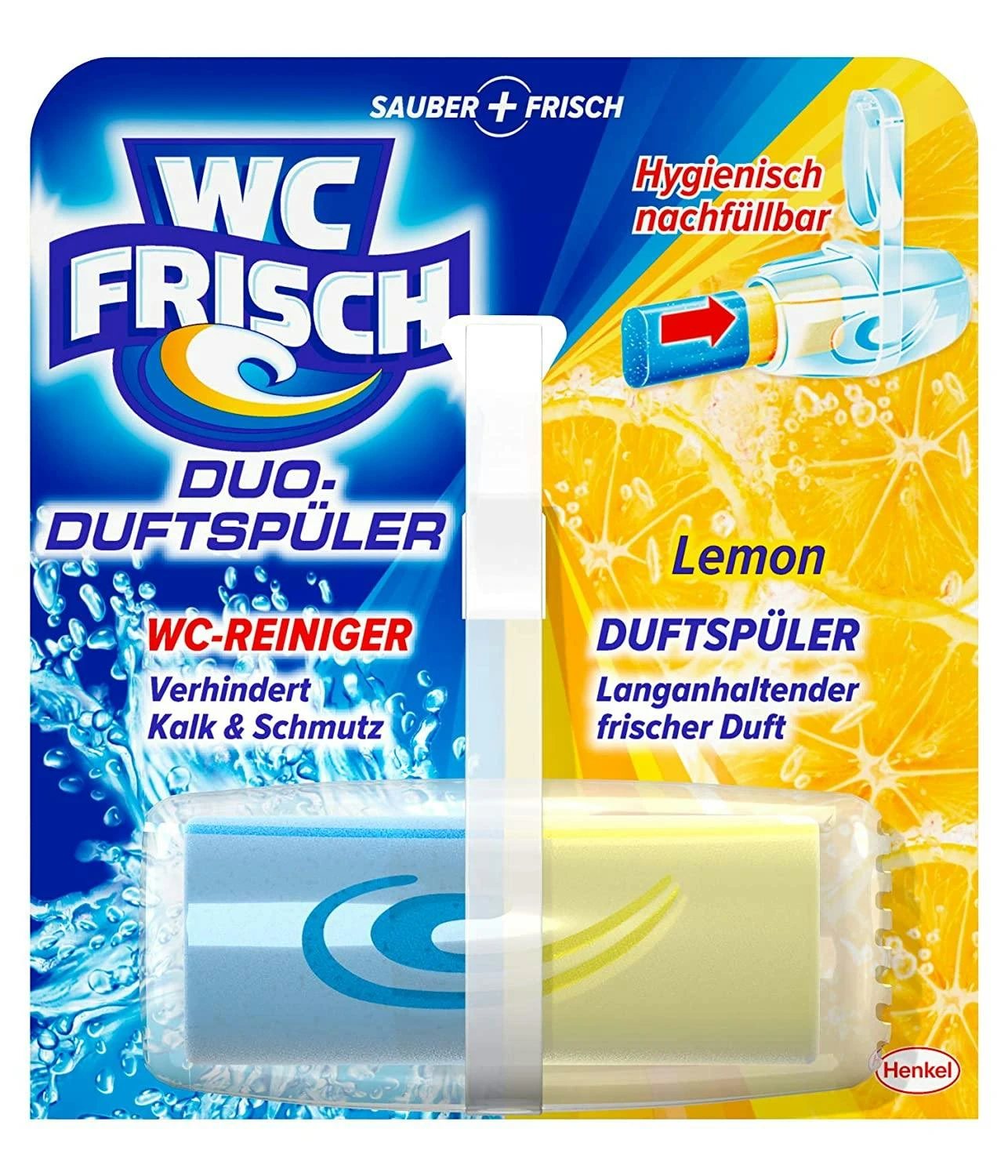 WC Frisch Duo-Duftspüler Lemon 4er Pack WC-Duftstein 4x1 Stück WC Reiniger 5 WC Frisch Duo-Duftspüler Lemon 4er Pack WC-Duftstein 4x1 Stück WC Reiniger – Bild 5