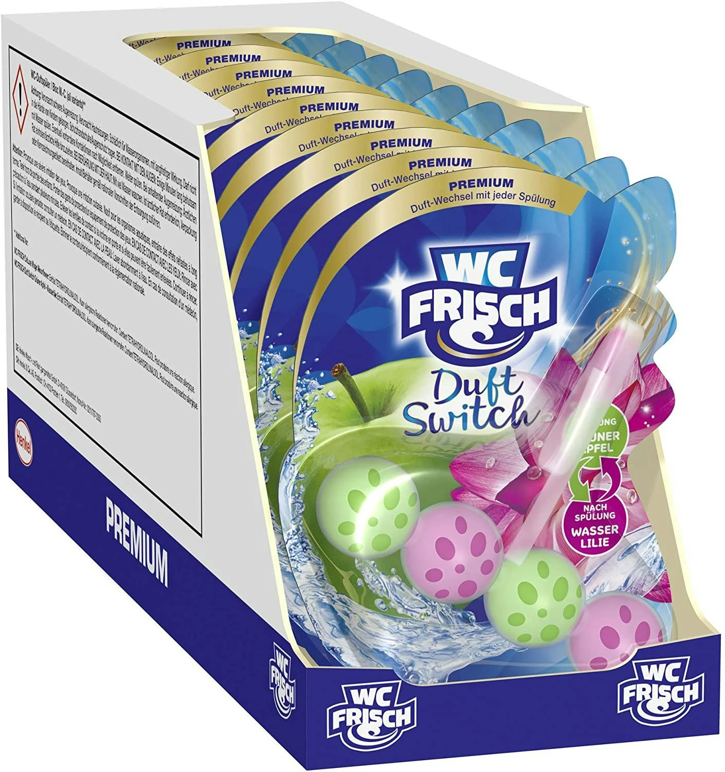 WC Frisch Duft Switch Saftiger Pfirsich Süßer Apfel 10x50g WC Reiniger Reinigung 3 WC Frisch Duft Switch Saftiger Pfirsich Süßer Apfel 10x50g WC Reiniger Reinigung – Bild 3