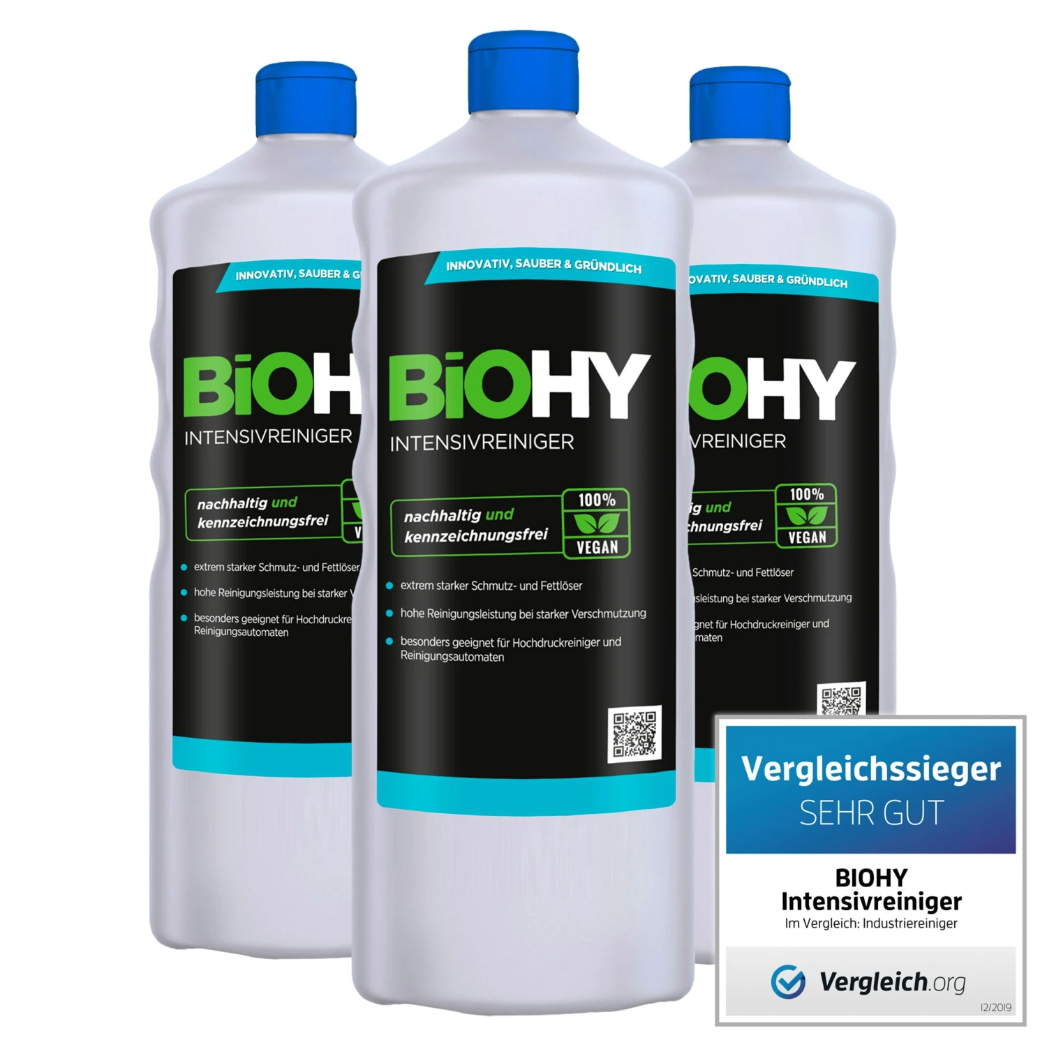 BiOHY Intensivreiniger Universal (12x1l Flasche) | Hochleistungs-INDUSTRIEREINIGER | Grundreiniger Ideal Für Hochdruckreiniger, Schaumarm 5 BiOHY Intensivreiniger Universal (12x1l Flasche) | Hochleistungs-INDUSTRIEREINIGER | Grundreiniger Ideal Für Hochdruckreiniger, Schaumarm – Bild 5