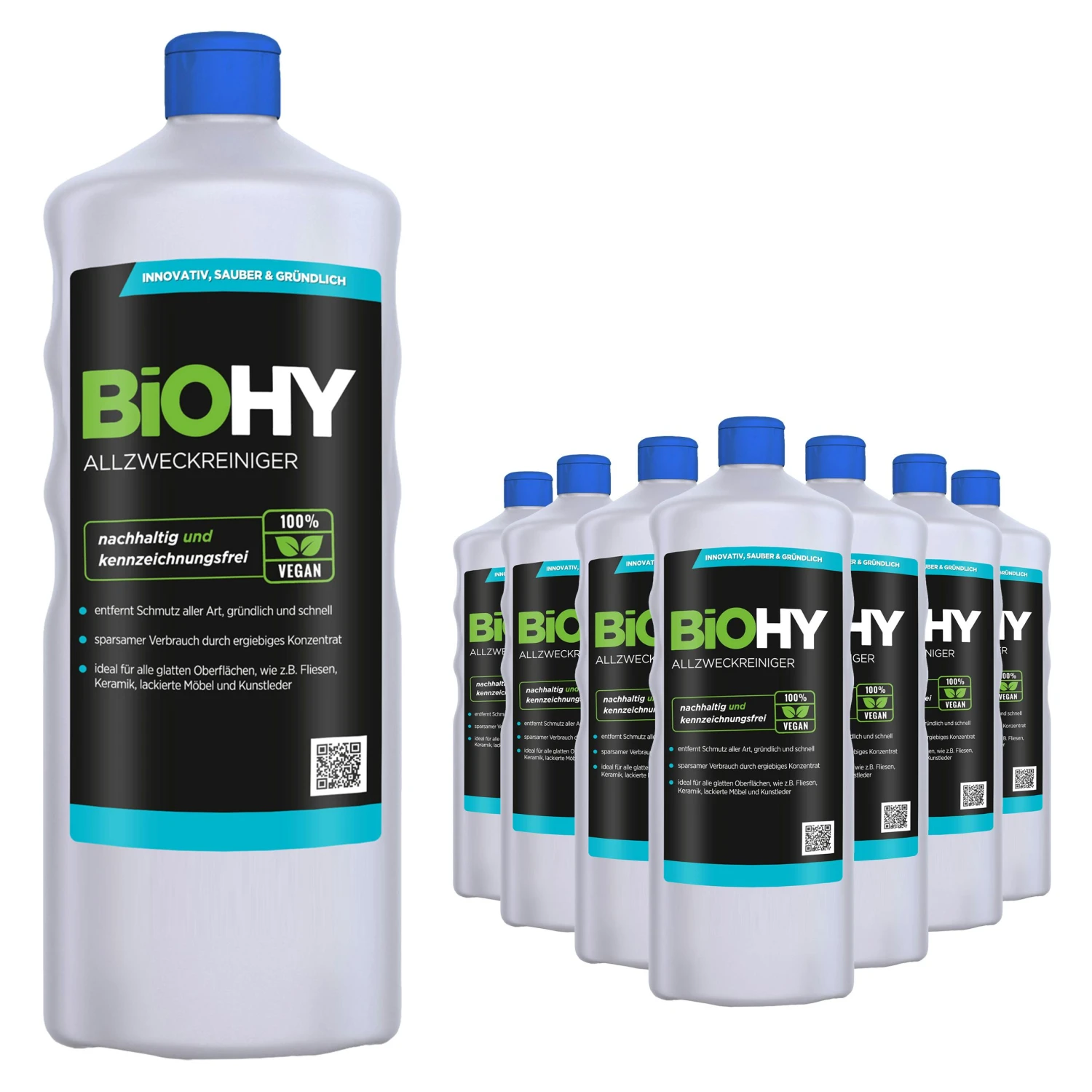 BiOHY Allzweckreiniger Konzentrat (12x1l Flasche) | Schonender Profi - Universalreiniger Für Haushalt Und Auto | Vollständig Biologisch Abbaubar 4 BiOHY Allzweckreiniger Konzentrat (12x1l Flasche) | Schonender Profi - Universalreiniger Für Haushalt Und Auto | Vollständig Biologisch Abbaubar – Bild 4