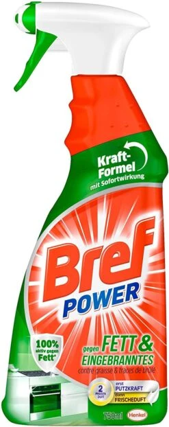 Bref Power Fett Eingebranntes Fettlöser Küchen Reiniger 4x750 Ml Sprühflasche -Haushaltspower Deutschland Verkaufs-Shop bea8f081 fbb7 4426 999c e1a87b65767e