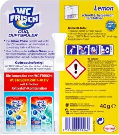 WC FRISCH Duo-Duftspüler 10er Pack Lemon WC Reiniger & WC-Duftstein 10x1 Stück -Haushaltspower Deutschland Verkaufs-Shop c6218100 fc0c 4b6d bb39 a29e52b28d31