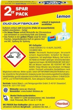 WC FRISCH Duo Lemon 2er Pack WC-Reiniger WC-Duftstein 2x 2 Stück Nachfüllpack -Haushaltspower Deutschland Verkaufs-Shop d633ed98 4d4f 4b77 b5ab 9e0faf89729f