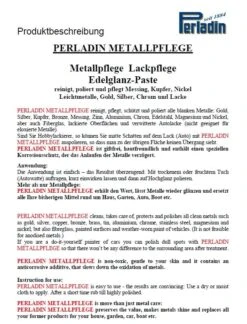 Perladin Premium Metallpflege Metallreiniger Paste EdelGlanz Tube 50ml Edelstahlpflege Reiniger 9 Perladin Premium Metallpflege Metallreiniger Paste EdelGlanz Tube 50ml Edelstahlpflege Reiniger -Haushaltspower Deutschland Verkaufs-Shop dfa07ef3 f877 4741 9624 b635f516b6cf 1