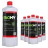 BiOHY WC-Reiniger (6x1l Flasche) | EXTRA STARK | Profi Bio Konzentrat | Dickflüssiges Reinigungs-Gel | Ideal Gegen Urinstein